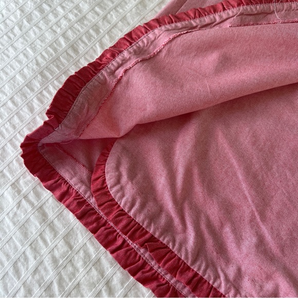 J. Crew Oxford Nantucket Ruffle Pencil Skirt in Pink and Red, 12 - Picture 12 of 13